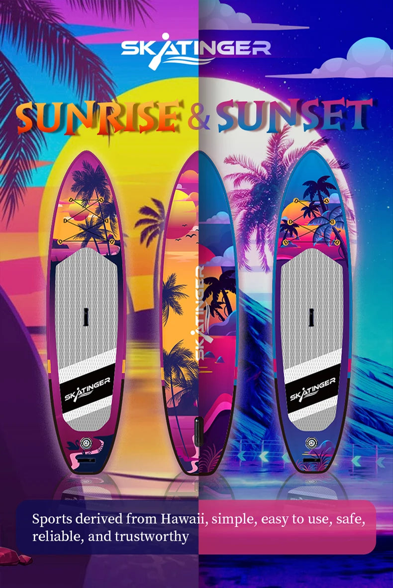 Skatinger Sunset Paddle Board for Calm Waters