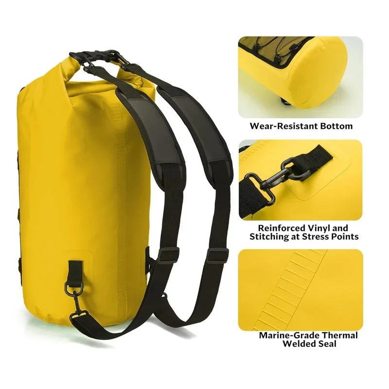 Waterproof Dry Bag 20L 30L Backpack for Kayaking & Surf