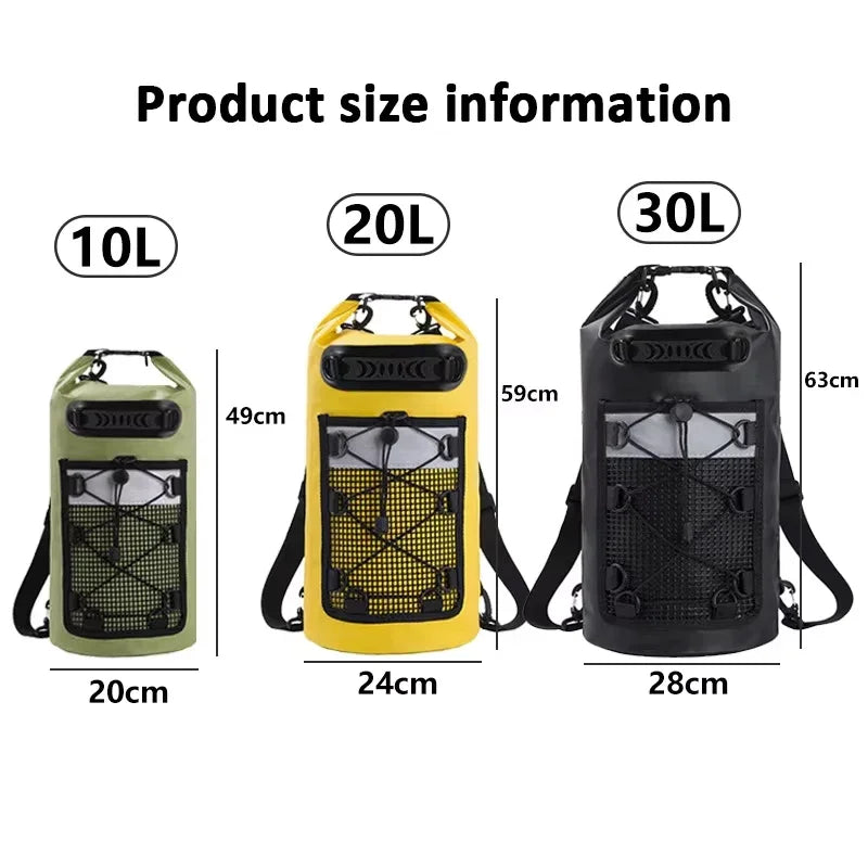 Waterproof Dry Bag 20L 30L Backpack for Kayaking & Surf