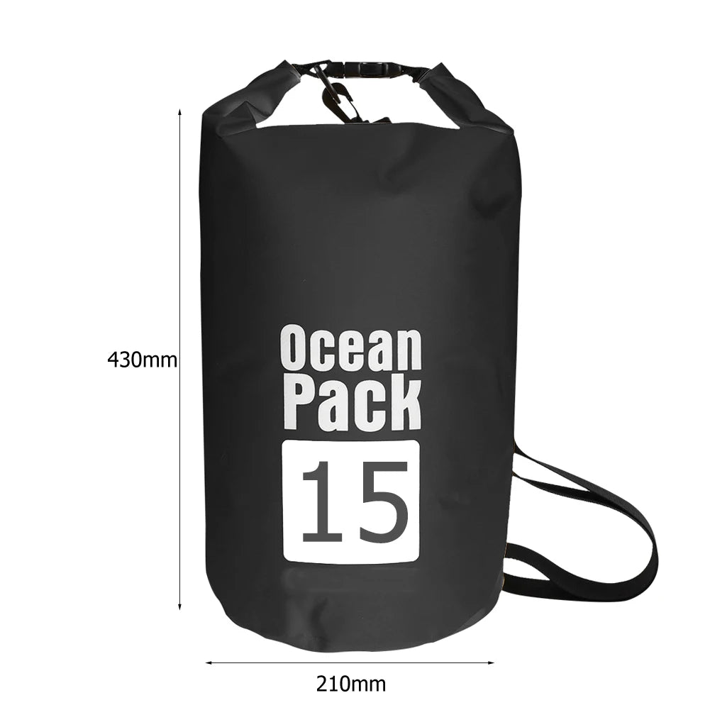 Waterproof Dry Bag 2L–15L for Kayaking, Beach & Trekking