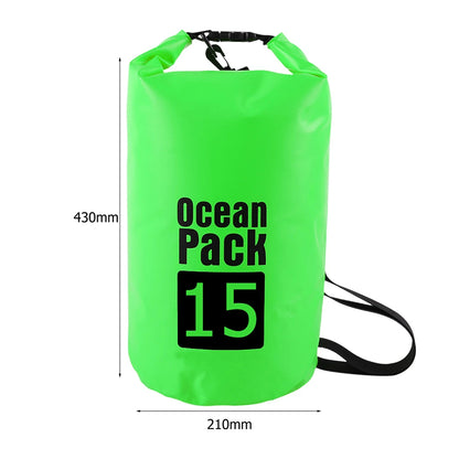 Waterproof Dry Bag 2L–15L for Kayaking, Beach & Trekking