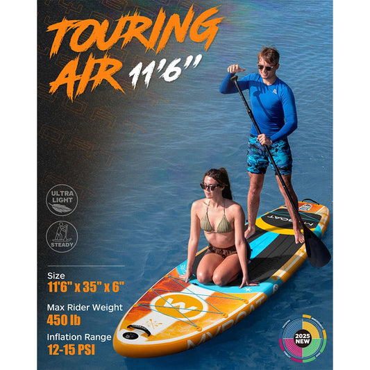 MYBOAT Orange Paddle Board for Fishing & Yoga