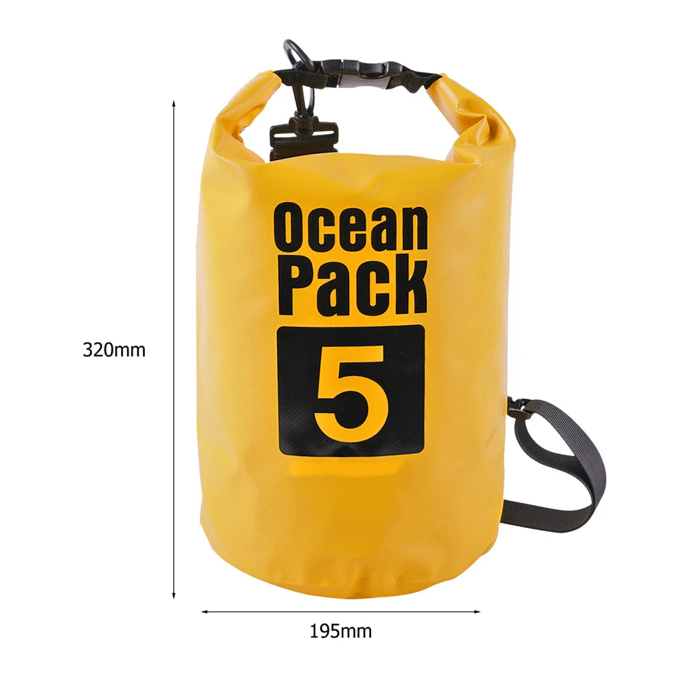 Waterproof Dry Bag 2L–15L for Kayaking, Beach & Trekking