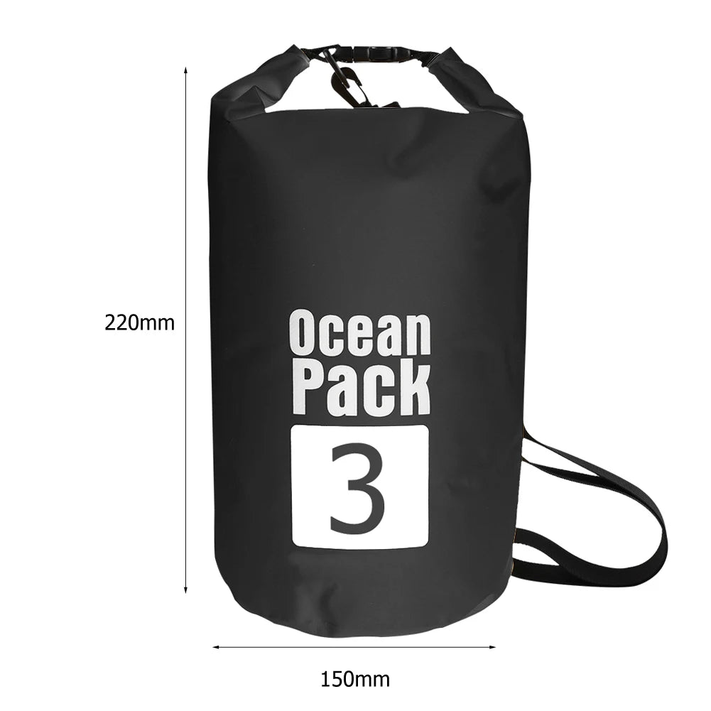 Waterproof Dry Bag 2L–15L for Kayaking, Beach & Trekking