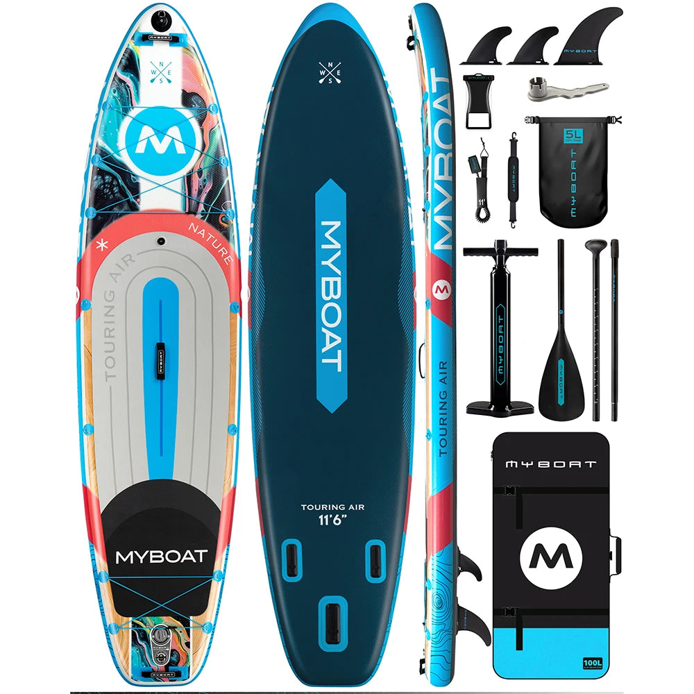 MYBOAT Orange Paddle Board for Fishing & Yoga