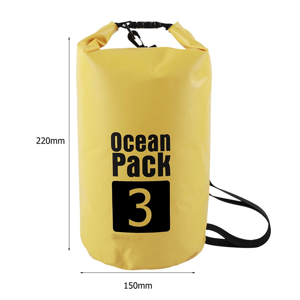 Waterproof Dry Bag 2L–15L for Kayaking, Beach & Trekking