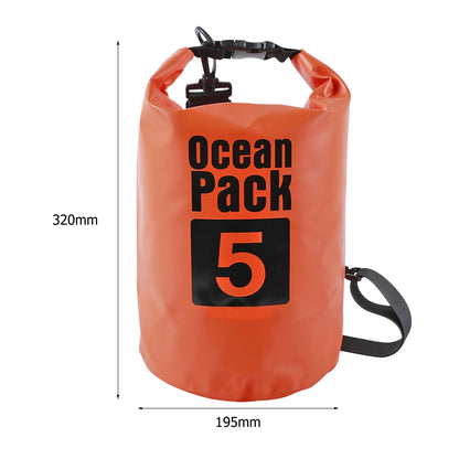 Waterproof Dry Bag 2L–15L for Kayaking, Beach & Trekking