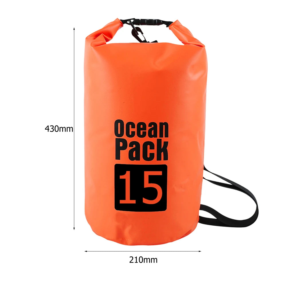 Waterproof Dry Bag 2L–15L for Kayaking, Beach & Trekking