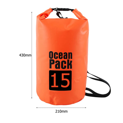 Waterproof Dry Bag 2L–15L for Kayaking, Beach & Trekking