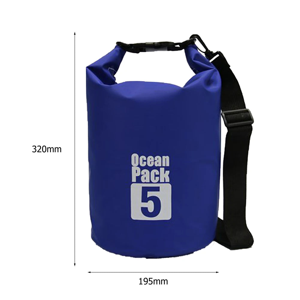 Waterproof Dry Bag 2L–15L for Kayaking, Beach & Trekking