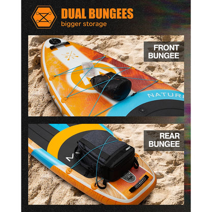 MYBOAT Orange Paddle Board for Fishing & Yoga